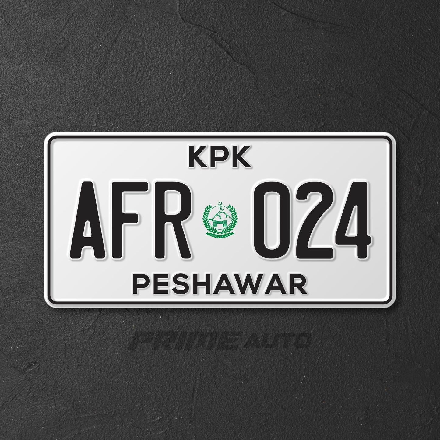 KPK Car Number Plate