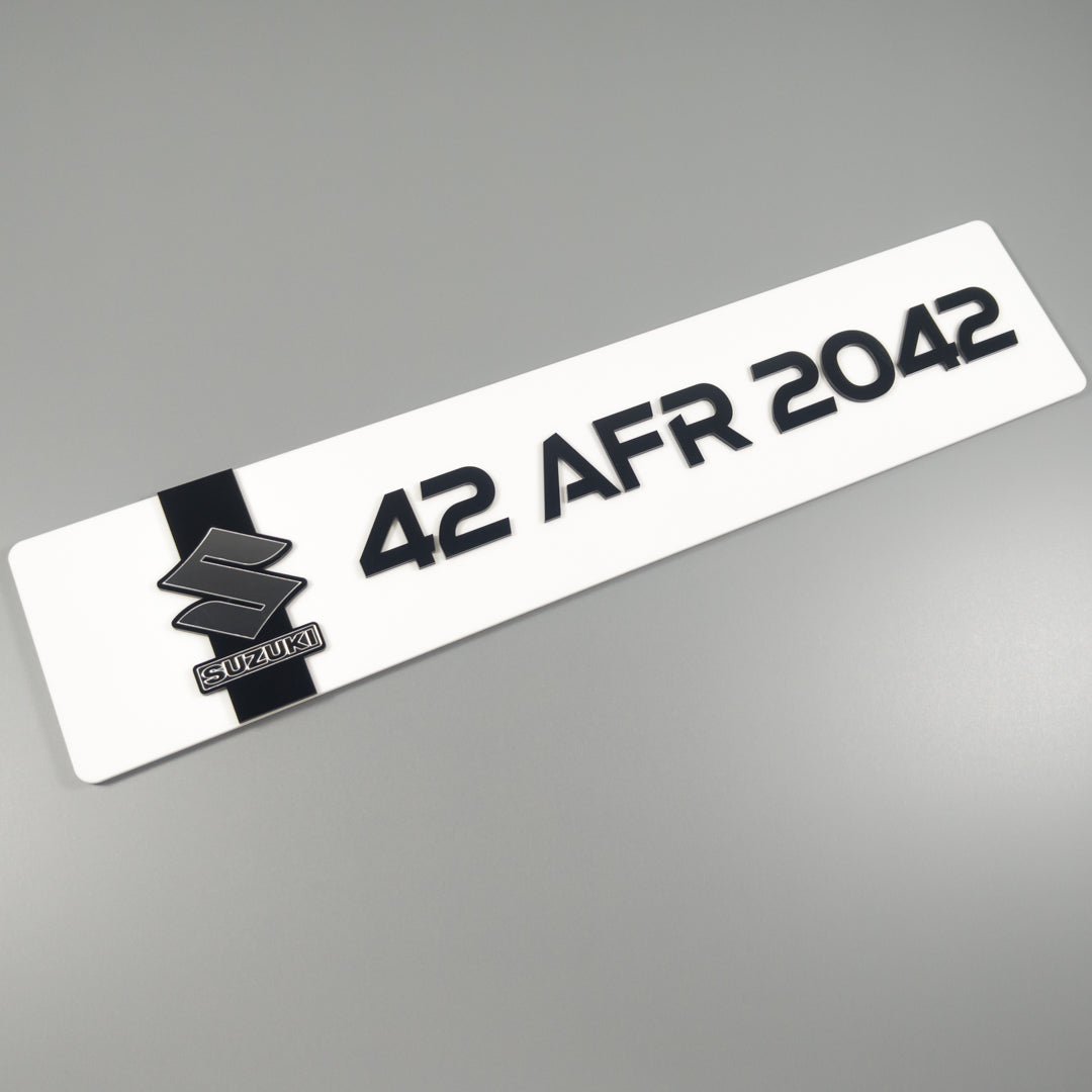 CUSTOM 3D CAR NUMBER PLATE #4
