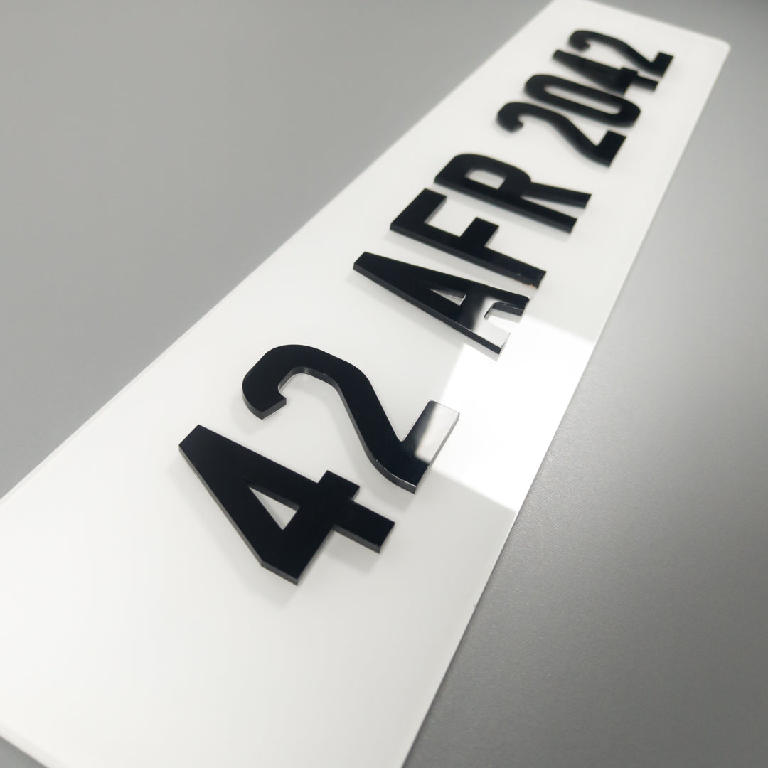 CUSTOM 3D CAR NUMBER PLATE #1