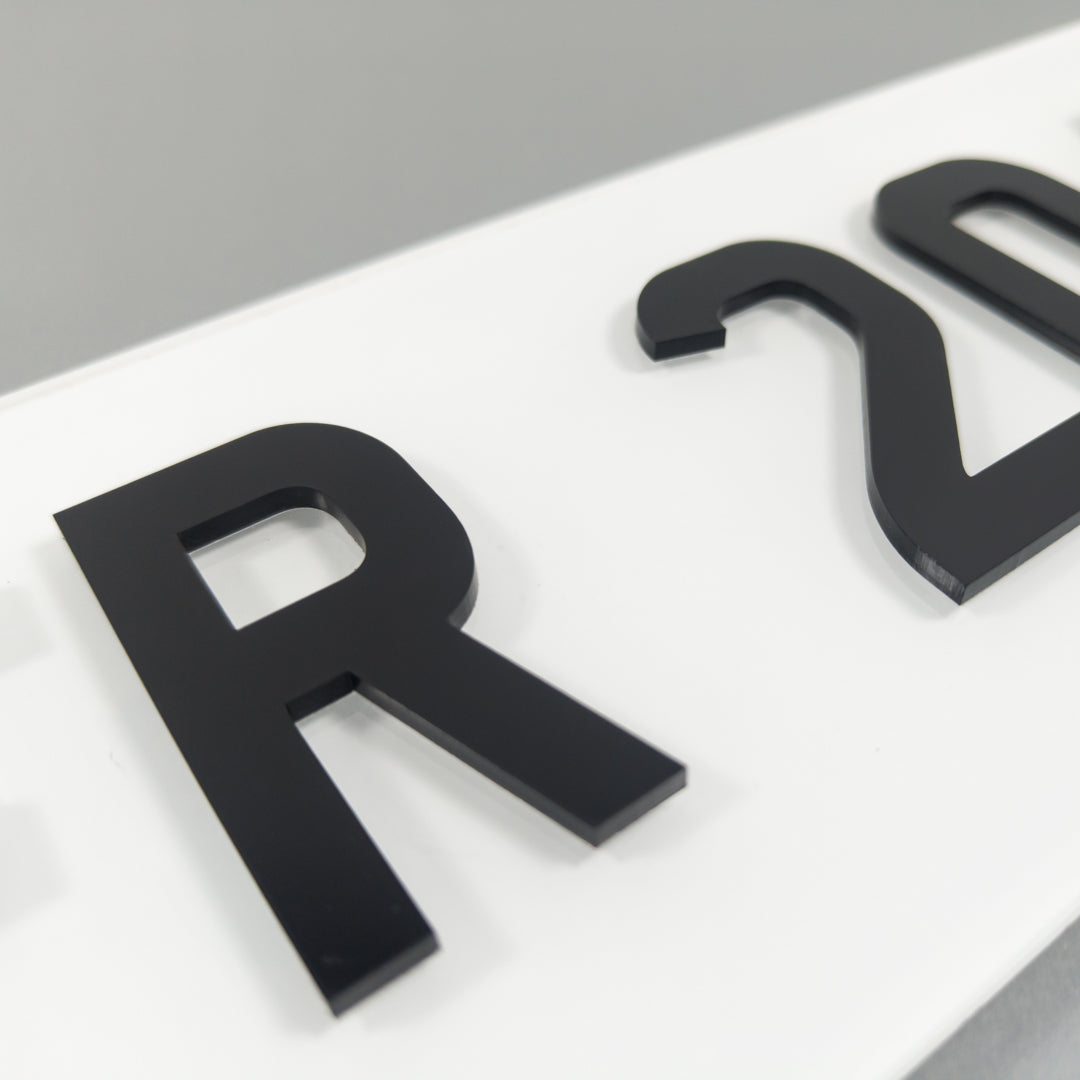 CUSTOM 3D CAR NUMBER PLATE #1