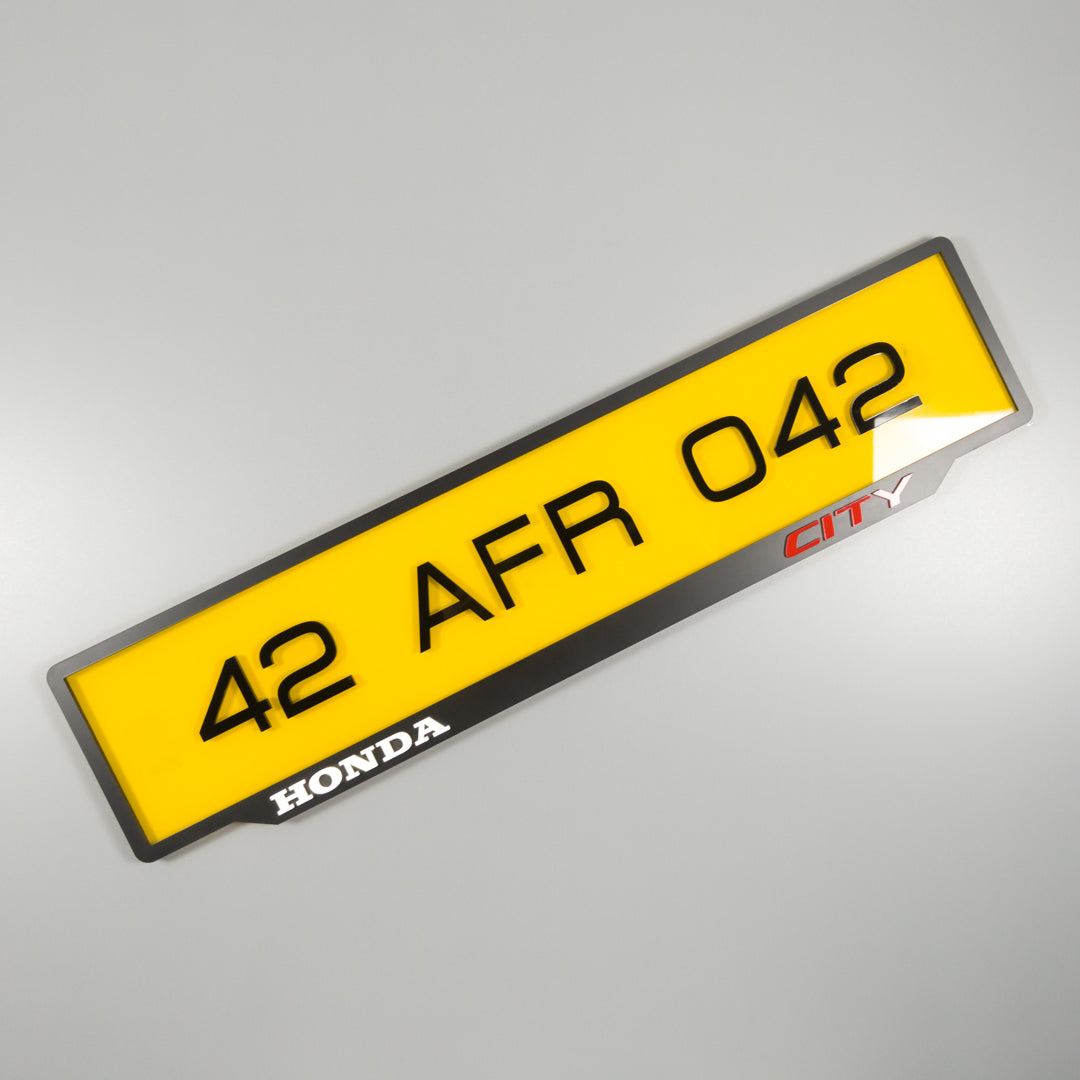 CUSTOM 3D CAR NUMBER PLATE #2