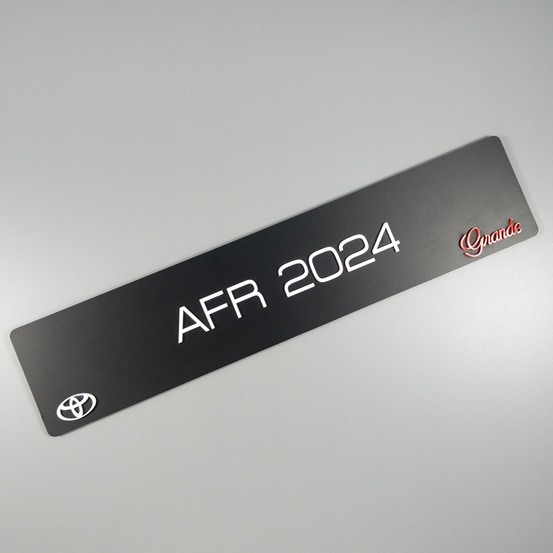 CUSTOM 3D CAR NUMBER PLATE #13