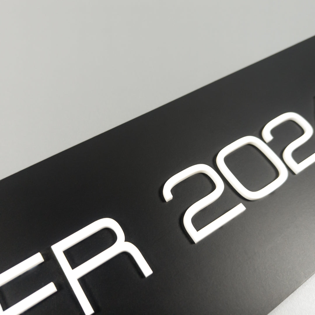 CUSTOM 3D CAR NUMBER PLATE #13