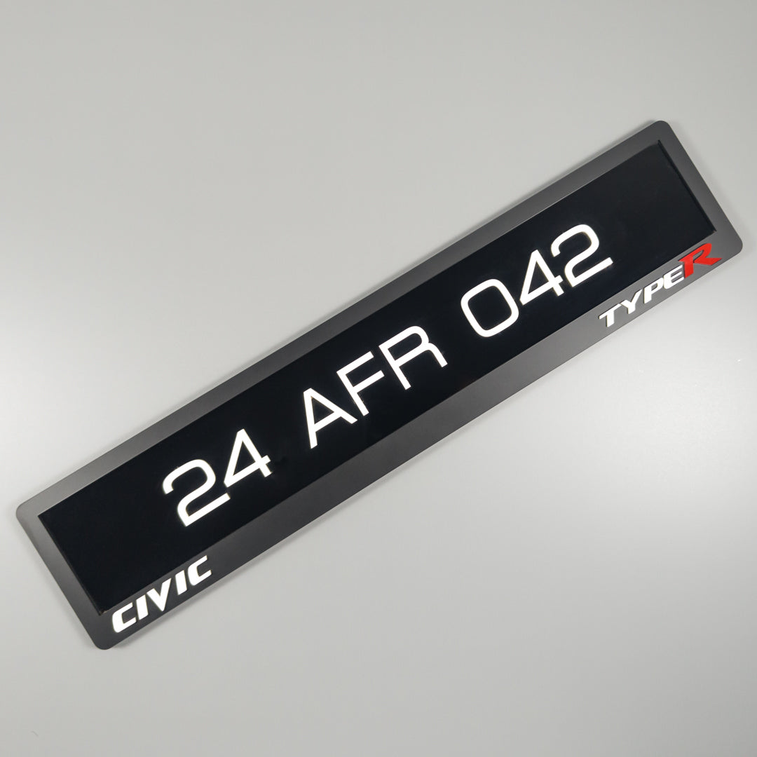 CUSTOM 3D CAR NUMBER PLATE #12