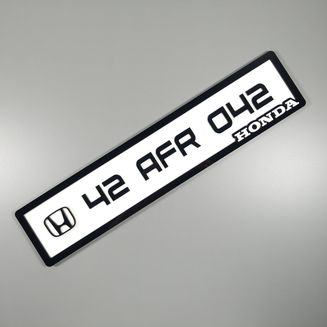 CUSTOM 3D CAR NUMBER PLATE #6