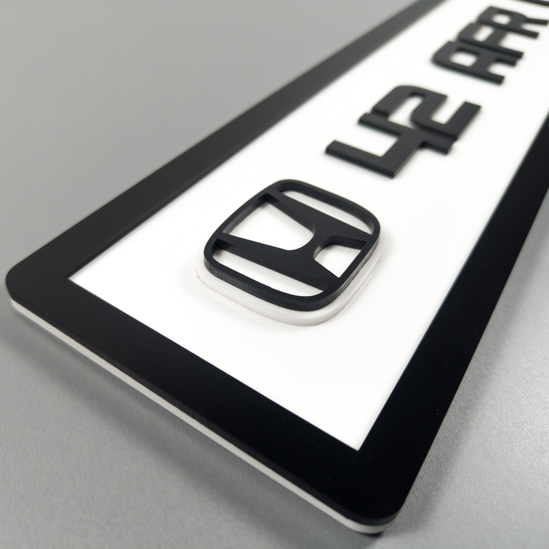 CUSTOM 3D CAR NUMBER PLATE #6