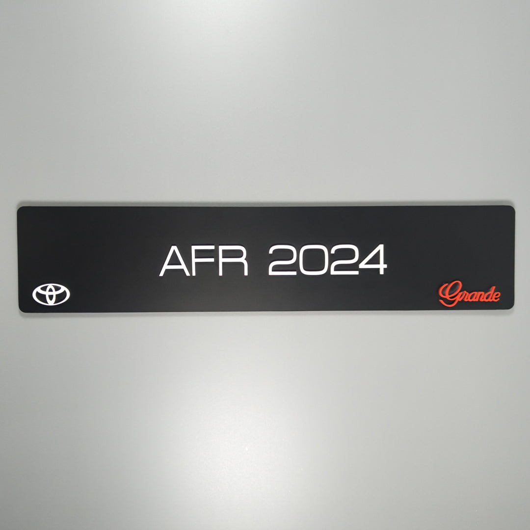 CUSTOM 3D CAR NUMBER PLATE #13