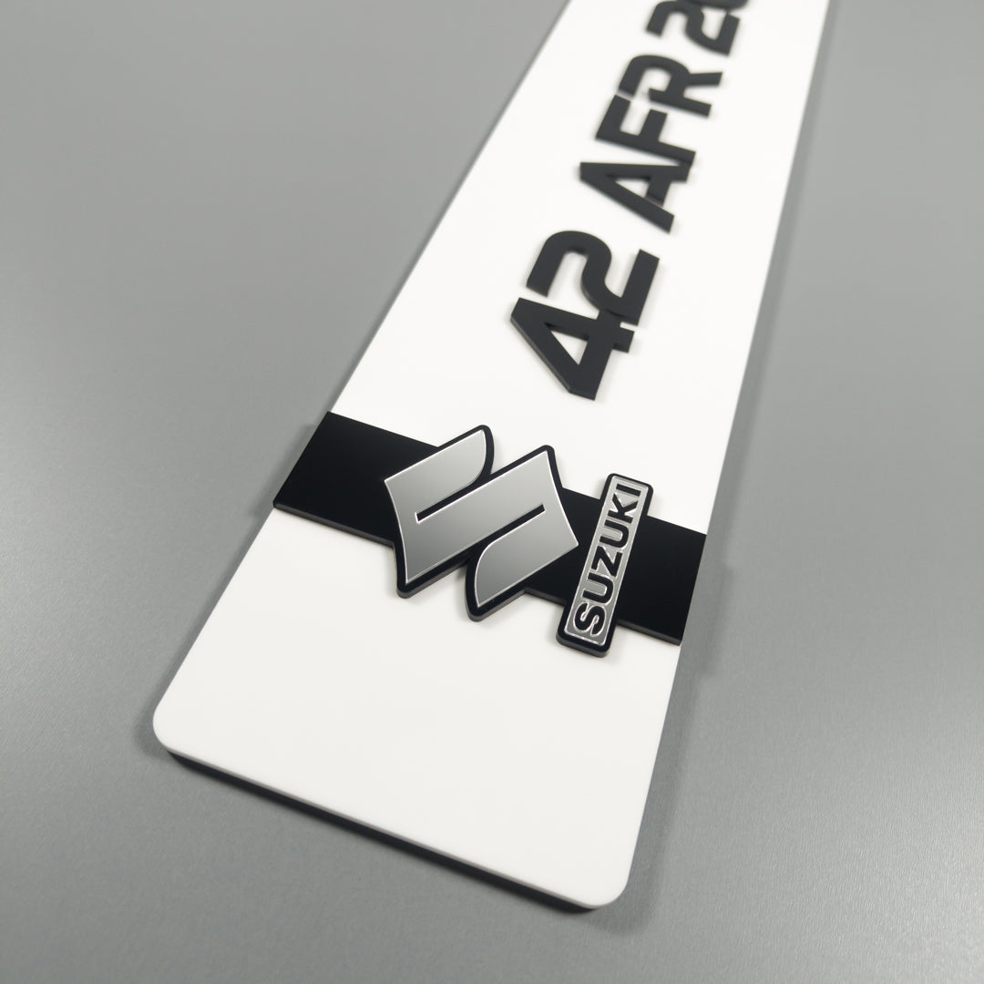 CUSTOM 3D CAR NUMBER PLATE #4