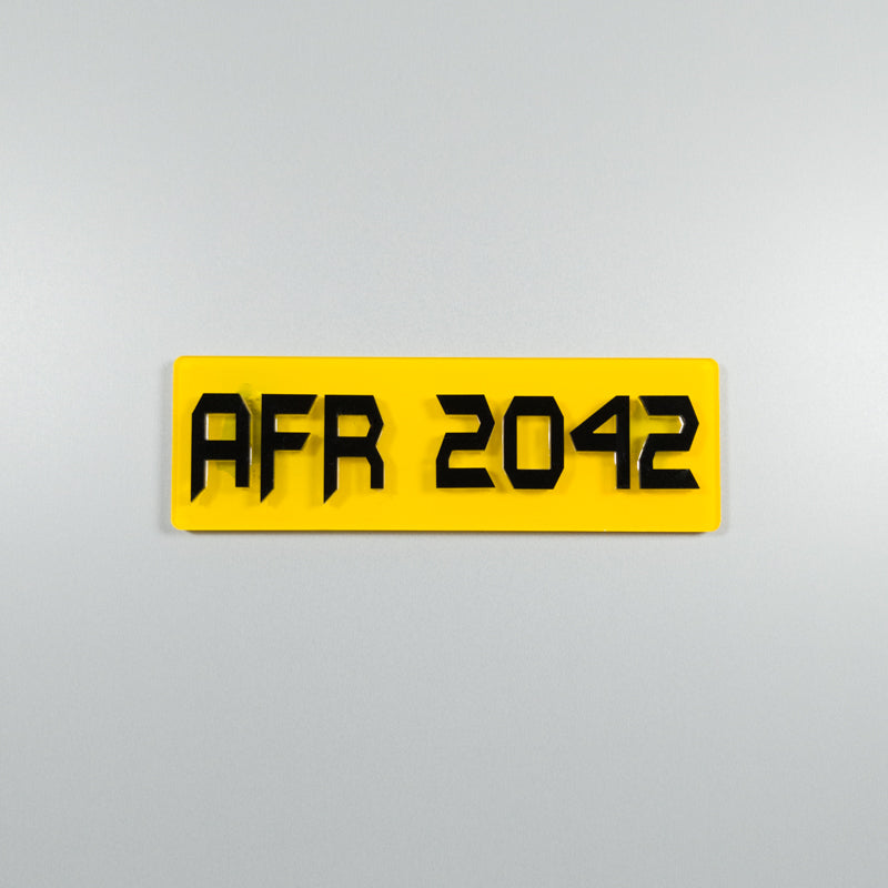 CUSTOM 3D BIKE NUMBER PLATE # 3