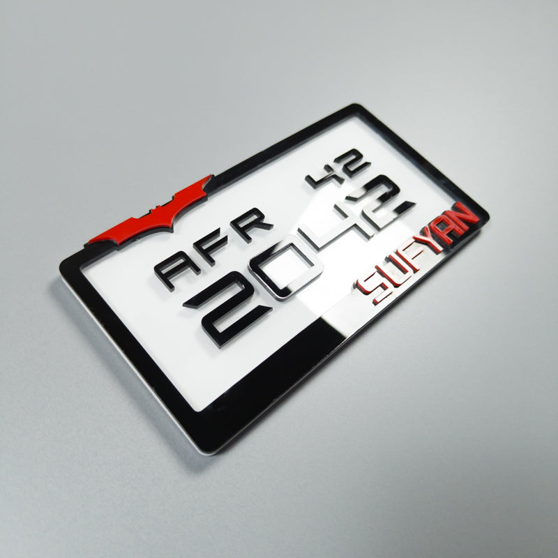 CUSTOM 3D BIKE NUMBER PLATE # 4
