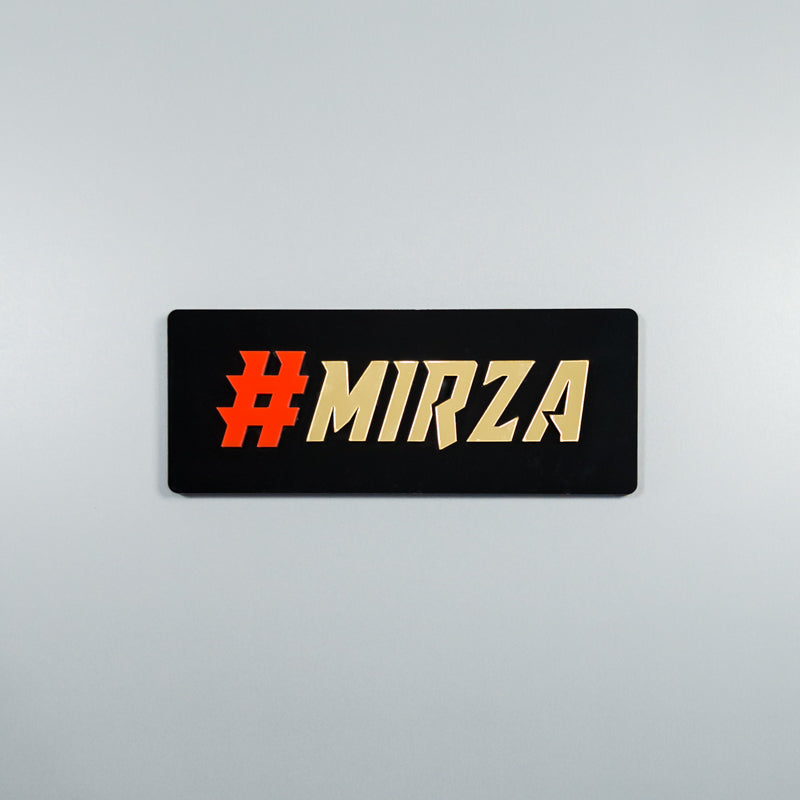 CUSTOM 3D BIKE NUMBER PLATE # 7