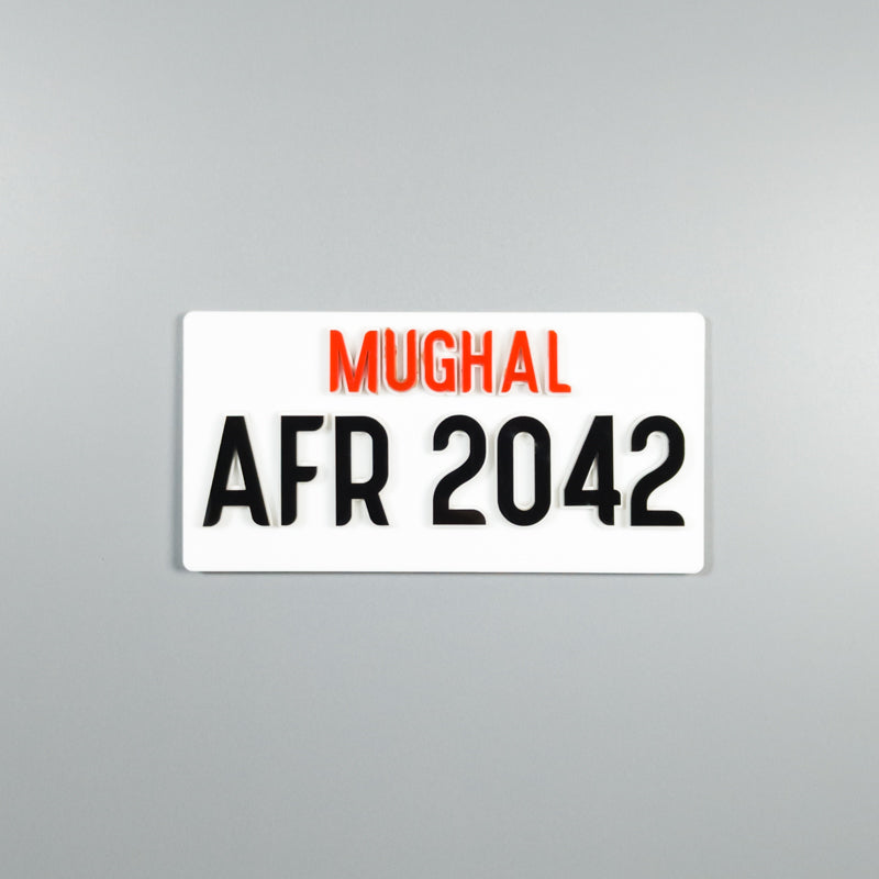 CUSTOM 3D BIKE NUMBER PLATE # 10
