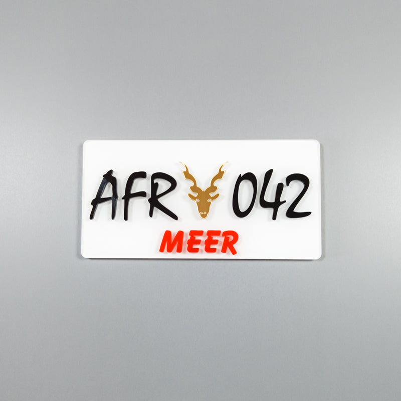 CUSTOM 3D BIKE NUMBER PLATE # 11