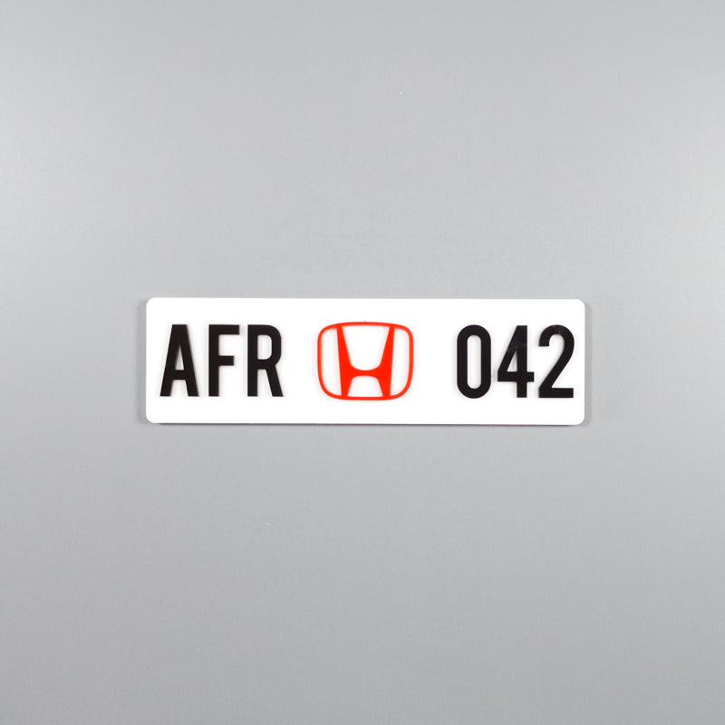 CUSTOM 3D BIKE NUMBER PLATE # 12