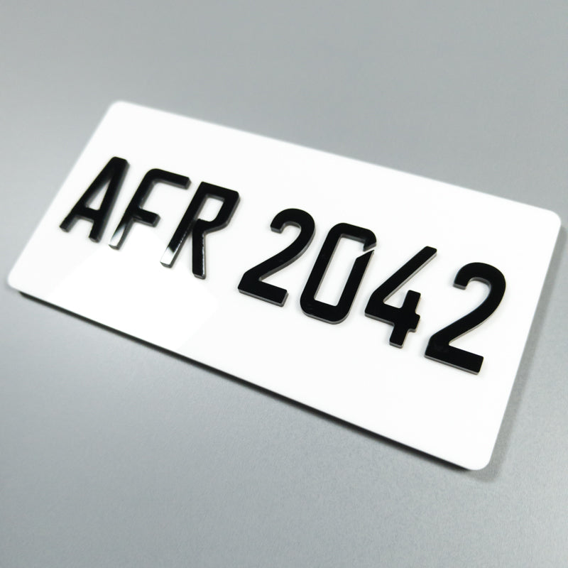 CUSTOM 3D BIKE NUMBER PLATE # 13