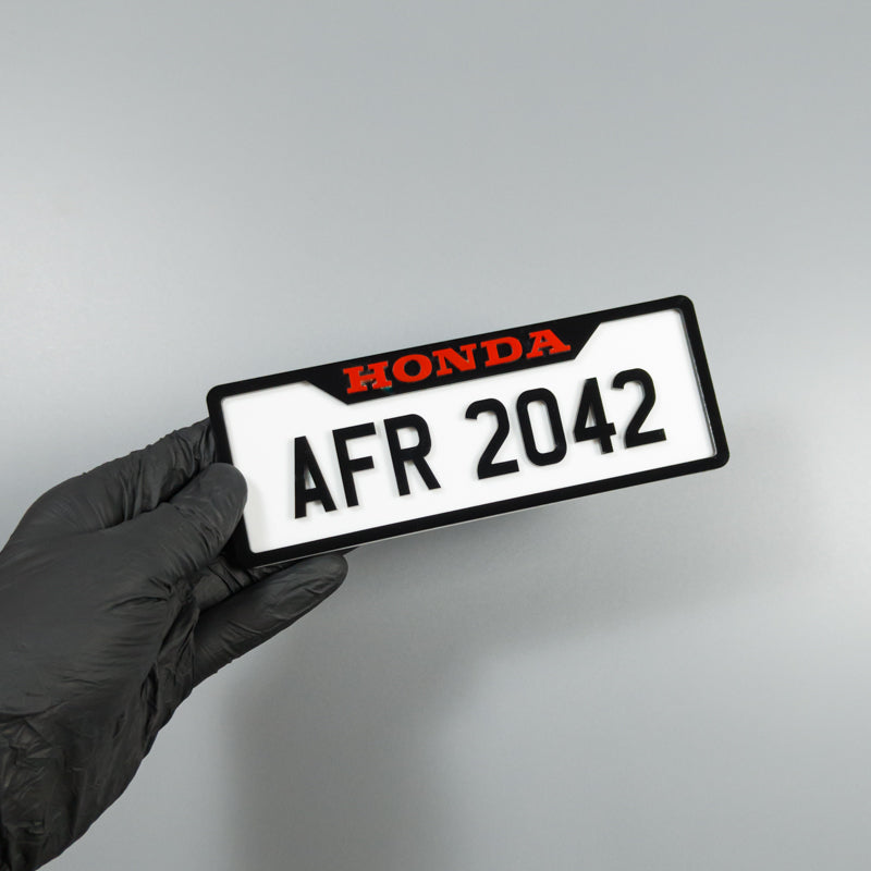 CUSTOM 3D BIKE NUMBER PLATE # 15