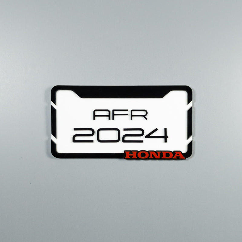 CUSTOM 3D BIKE NUMBER PLATE # 18