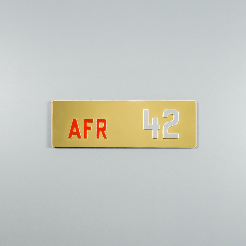 CUSTOM 3D BIKE NUMBER PLATE # 21