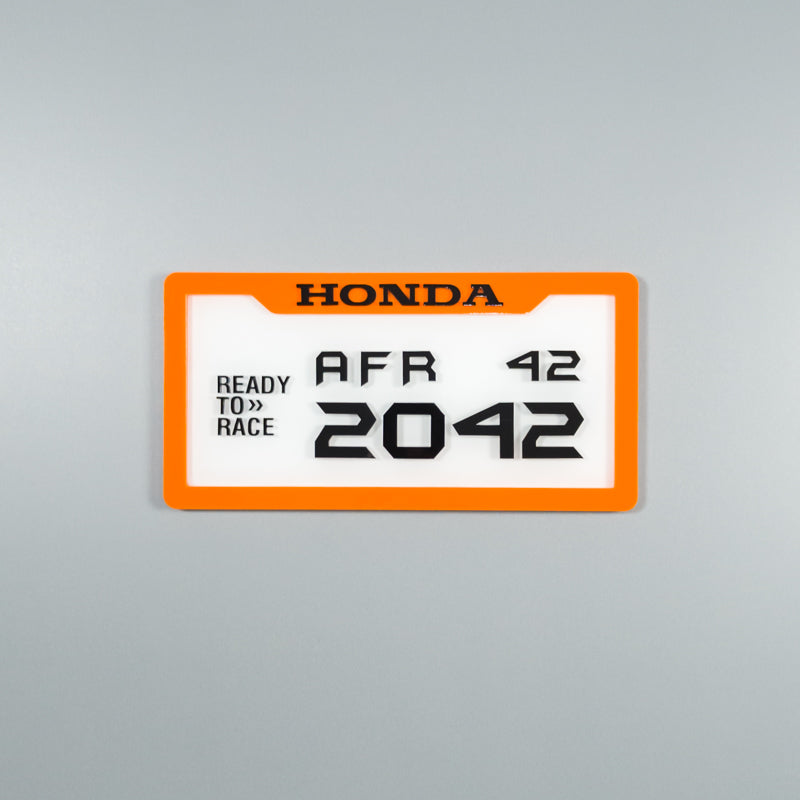 CUSTOM 3D BIKE NUMBER PLATE # 23
