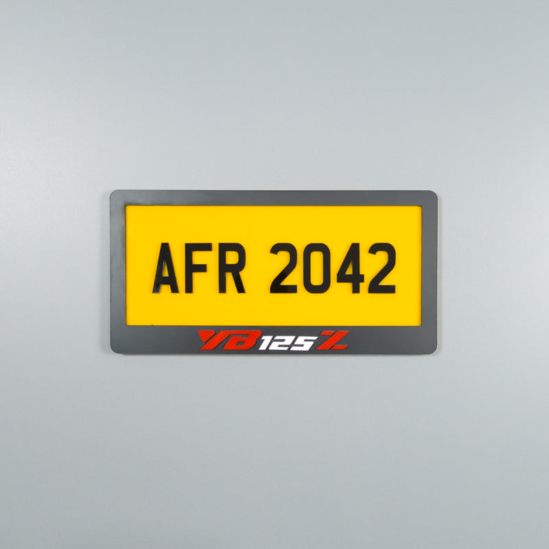 CUSTOM 3D BIKE NUMBER PLATE # 24