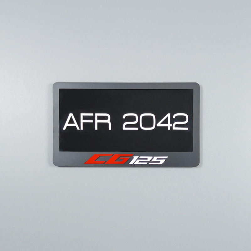 CUSTOM 3D BIKE NUMBER PLATE # 26