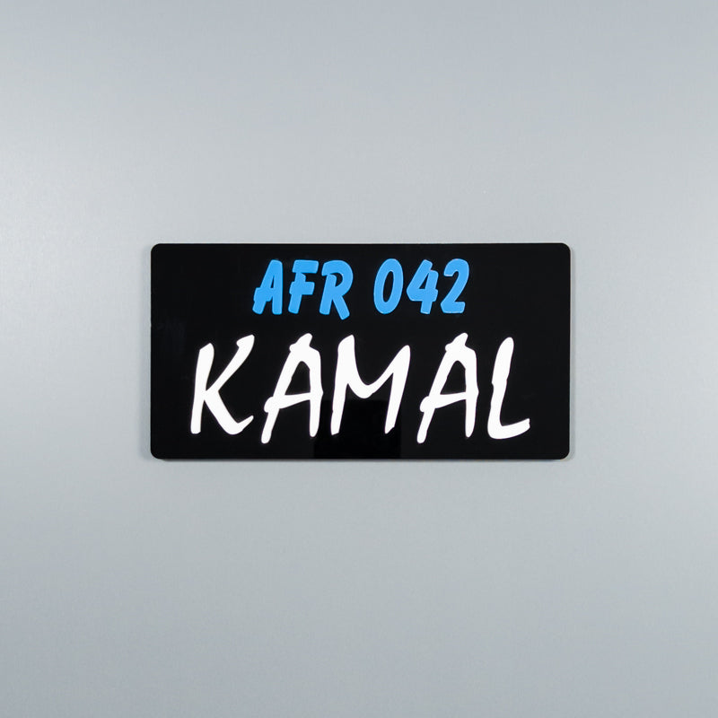 CUSTOM 3D BIKE NUMBER PLATE # 31