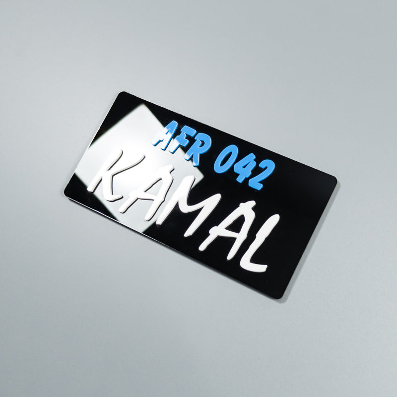 CUSTOM 3D BIKE NUMBER PLATE # 31
