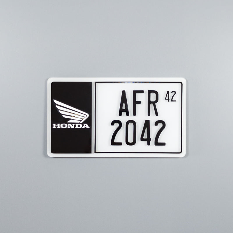 CUSTOM 3D BIKE NUMBER PLATE # 38