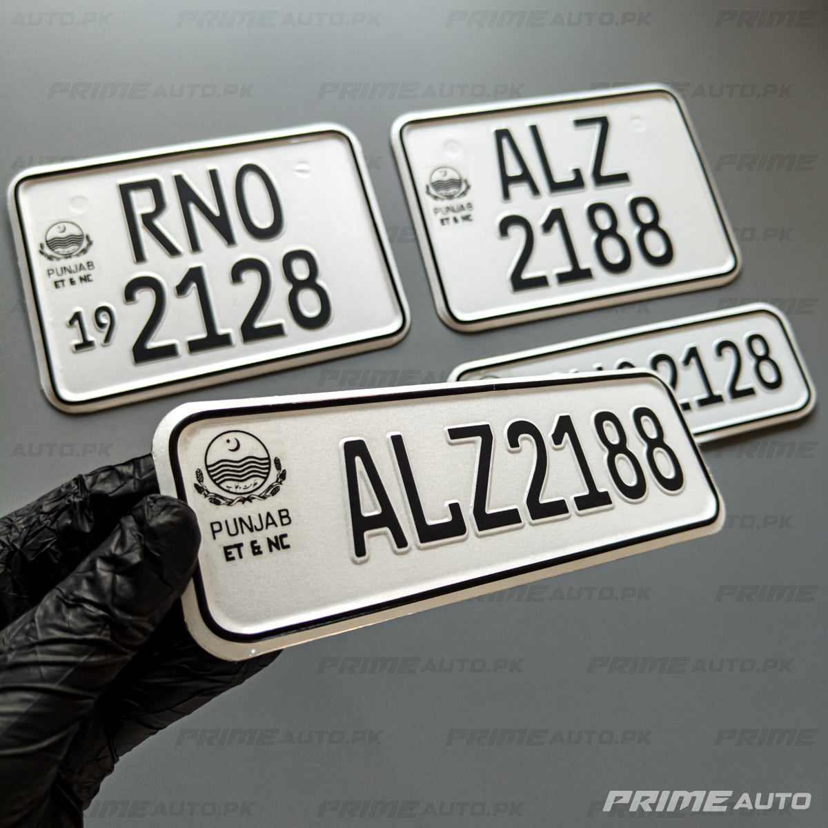 all punjab bike embossed number plates front