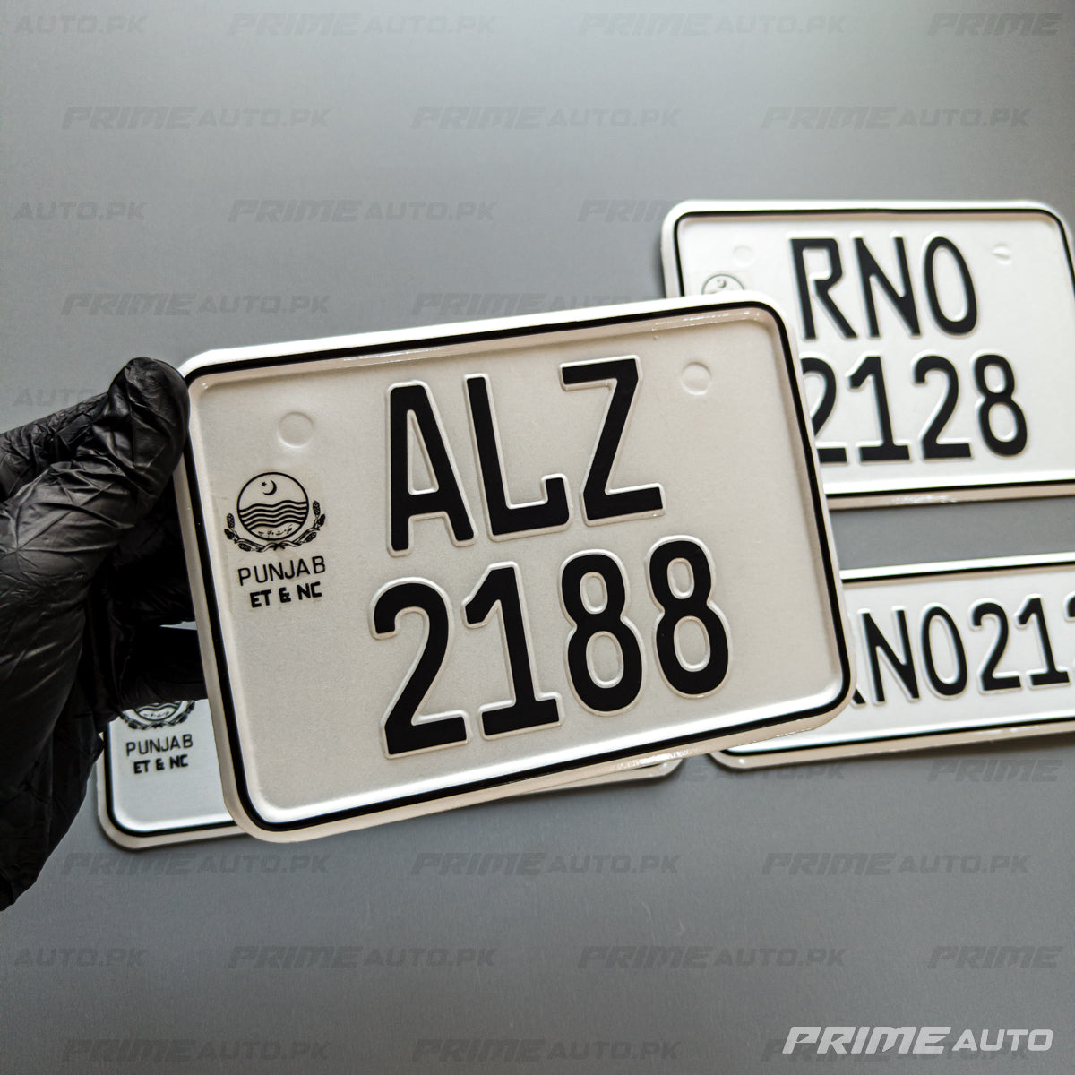 all punjab bike embossed number plates rear