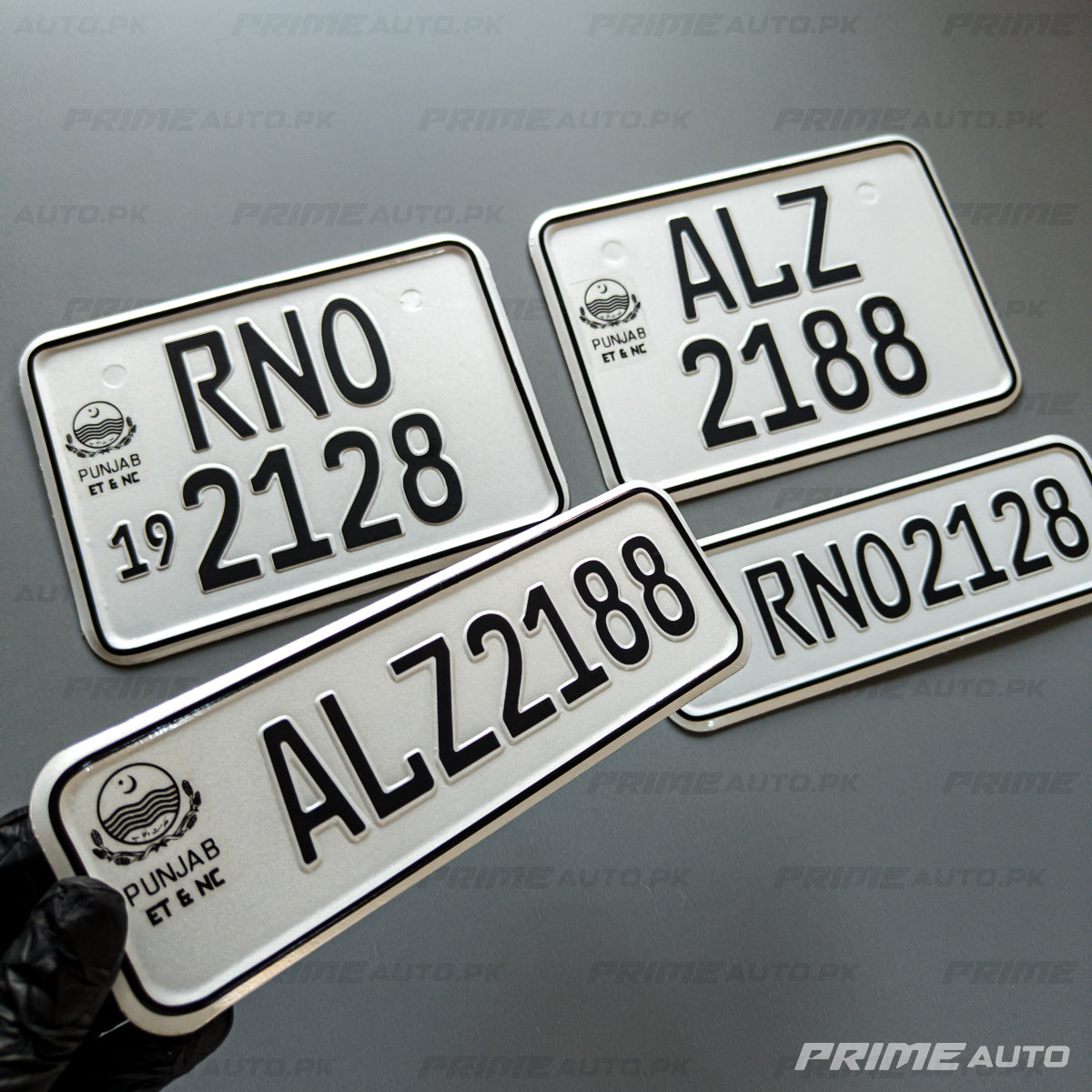 new all punjab bike embossed number plates front