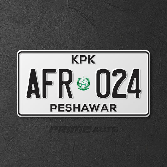 KPK Car Number Plate