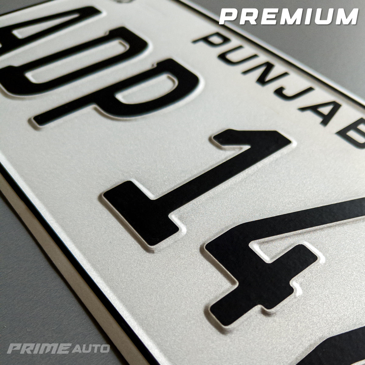 Embossed All Punjab Number Plate – Prime Auto