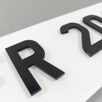 CUSTOM 3D CAR NUMBER PLATE #1