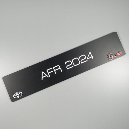 CUSTOM 3D CAR NUMBER PLATE #13