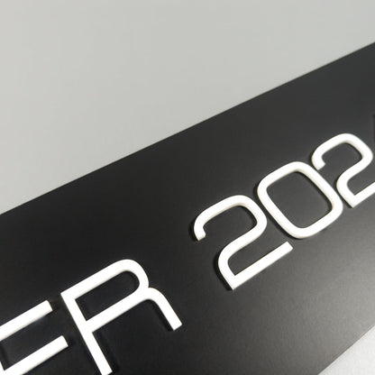 CUSTOM 3D CAR NUMBER PLATE #13