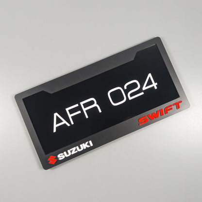 CUSTOM 3D CAR NUMBER PLATE #10