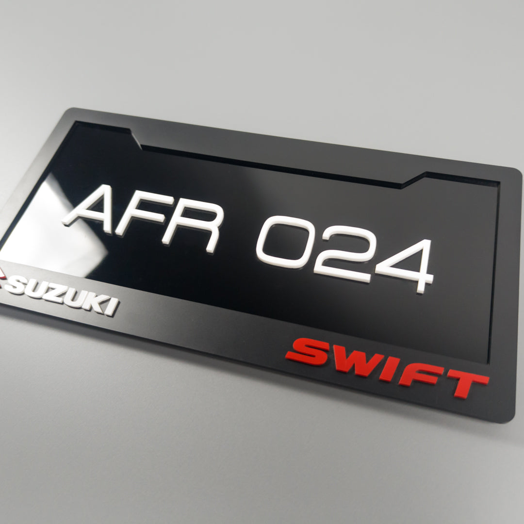 CUSTOM 3D CAR NUMBER PLATE #10