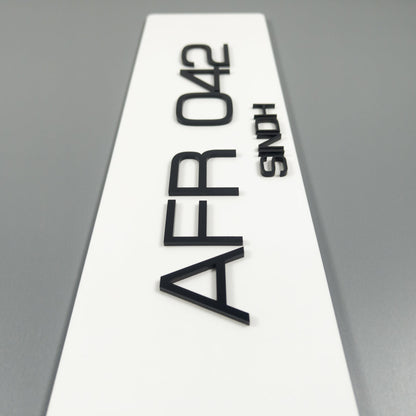 CUSTOM 3D CAR NUMBER PLATE #7
