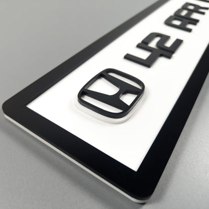 CUSTOM 3D CAR NUMBER PLATE #6
