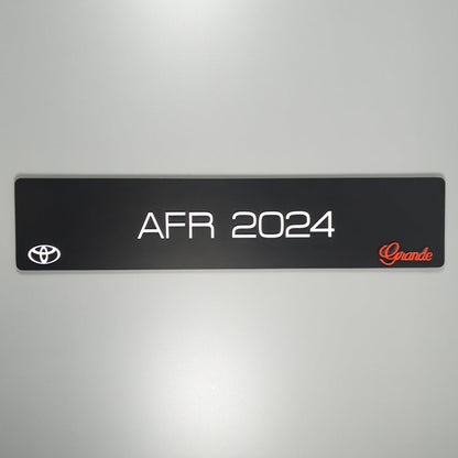CUSTOM 3D CAR NUMBER PLATE #13