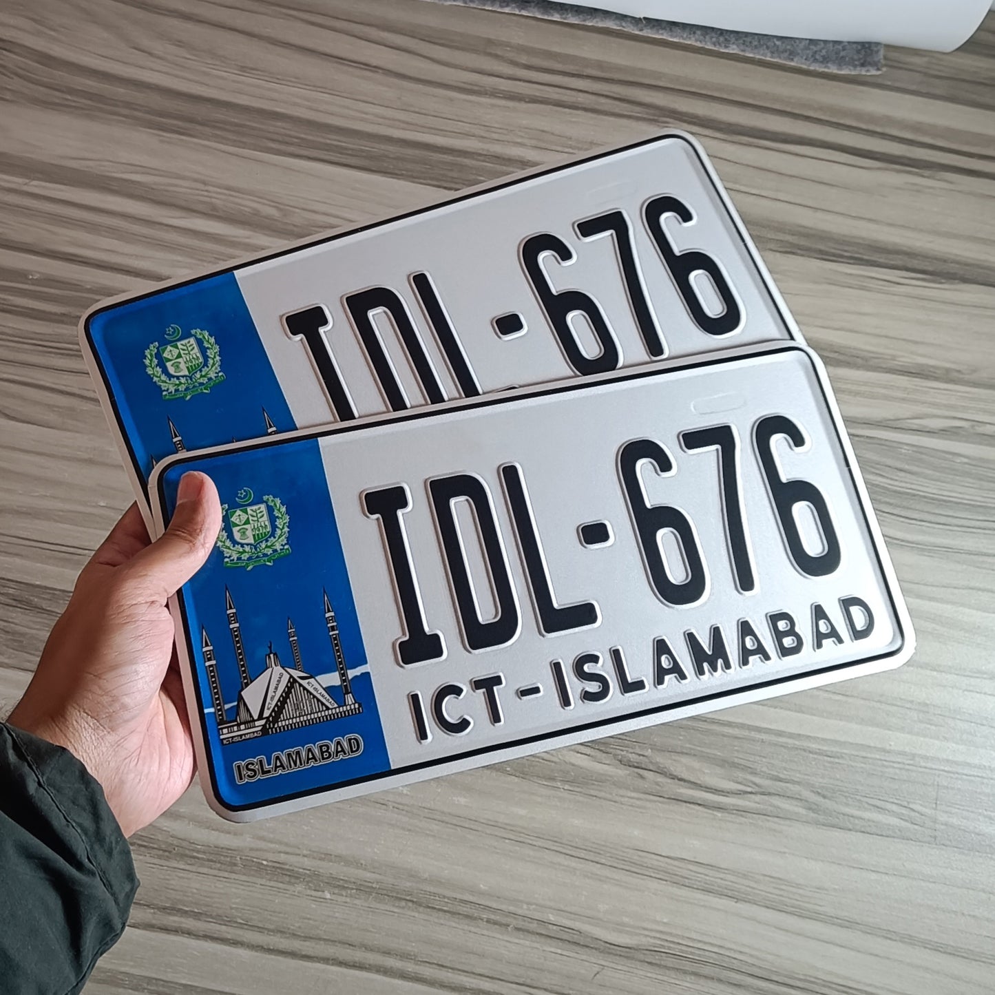 Islamabad embossed number plate online