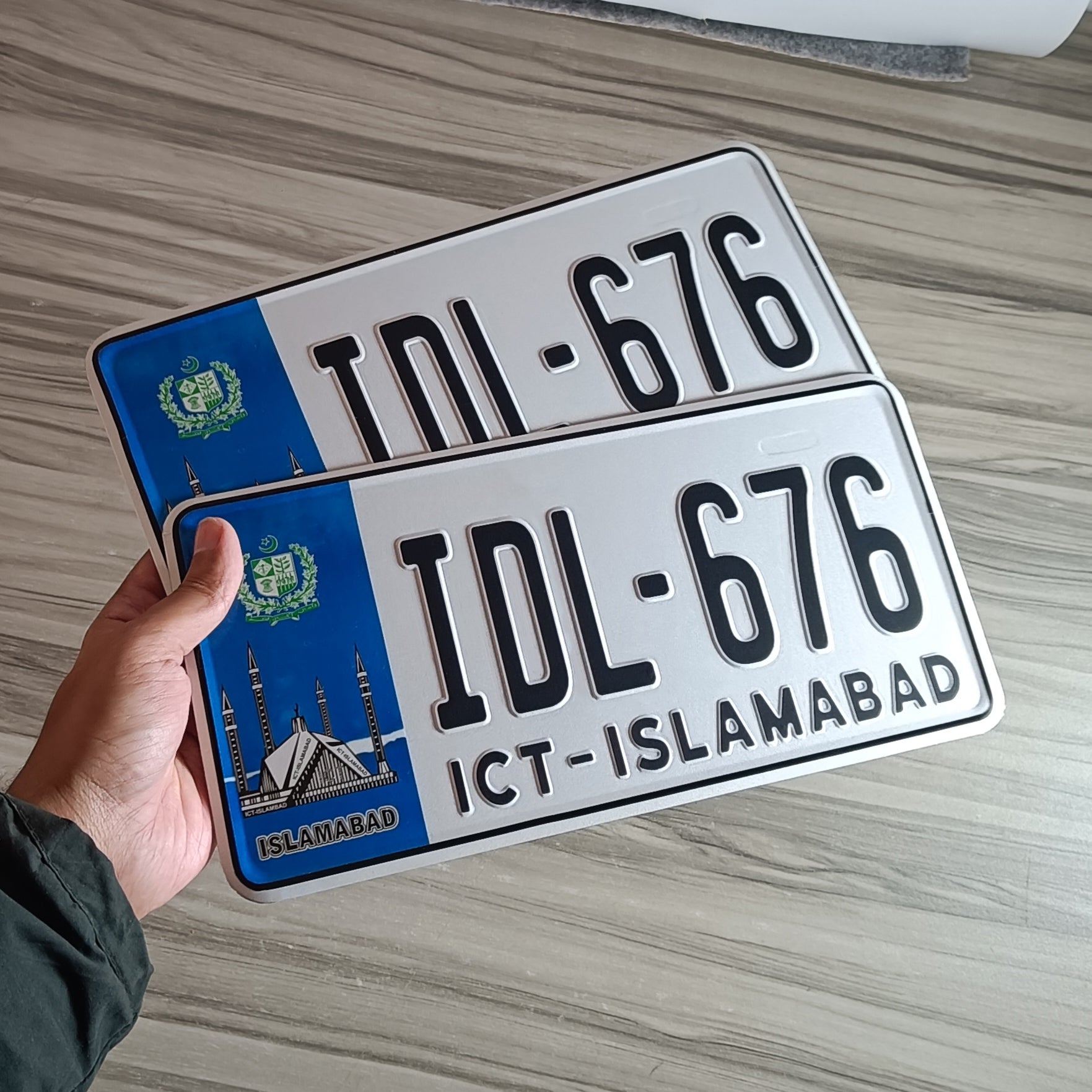 Islamabad embossed number plate online