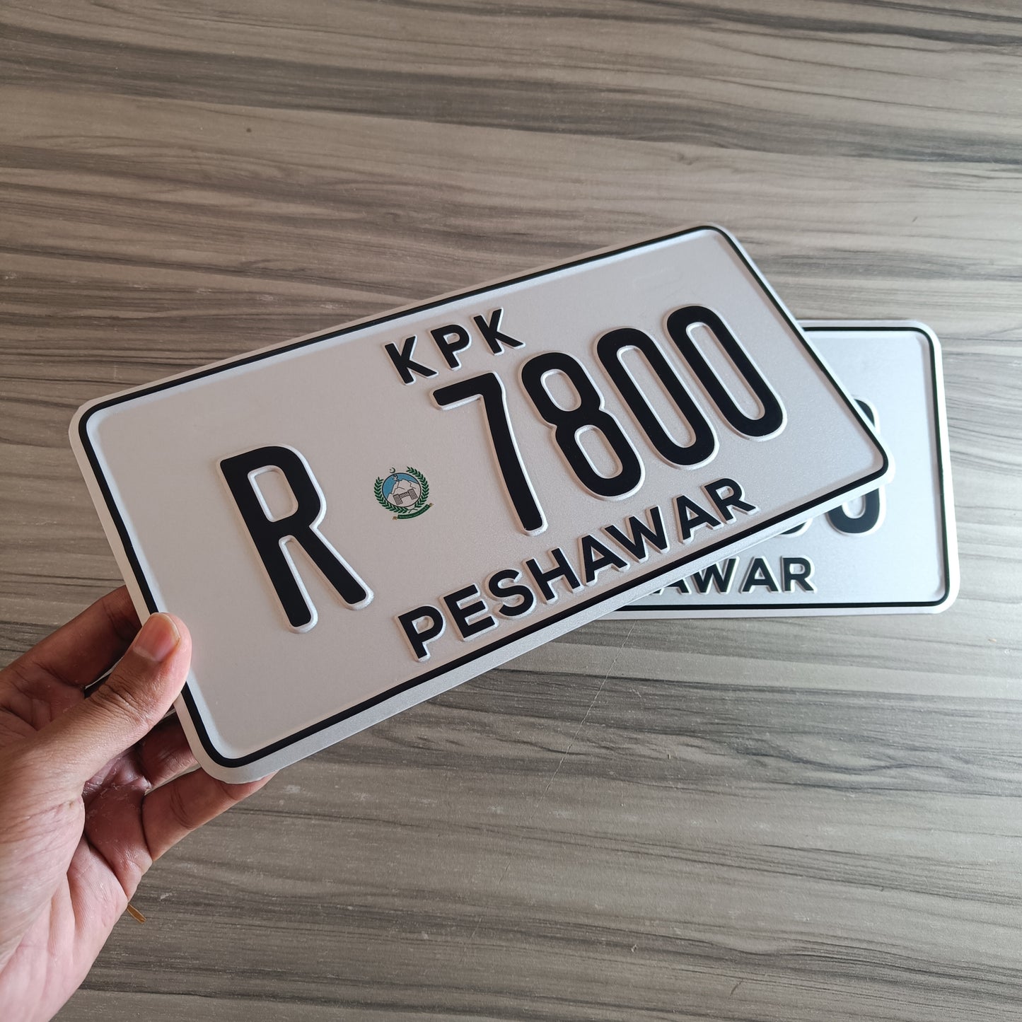 KPK embossed number plate online