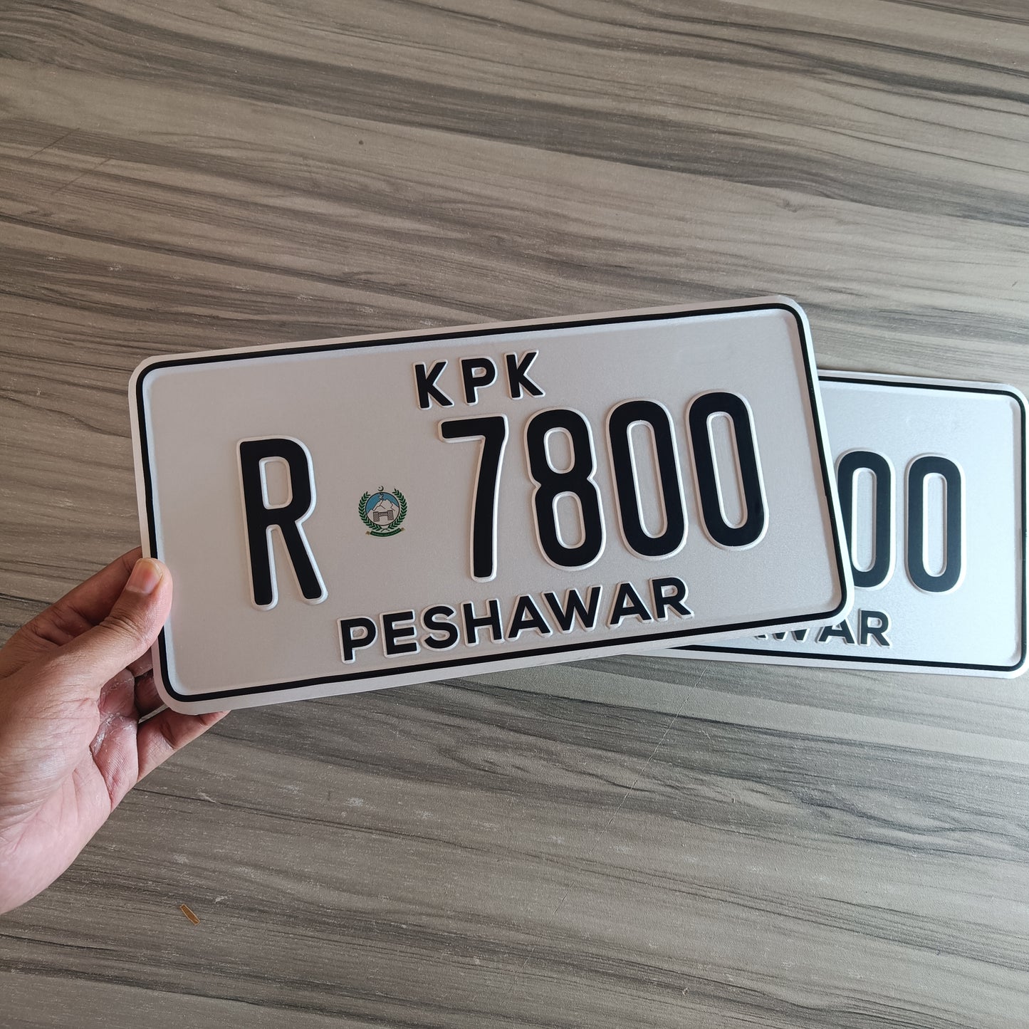 KPK embossed number plate peshawar