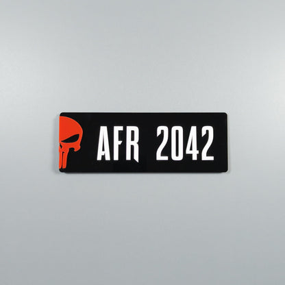CUSTOM 3D BIKE NUMBER PLATE # 2