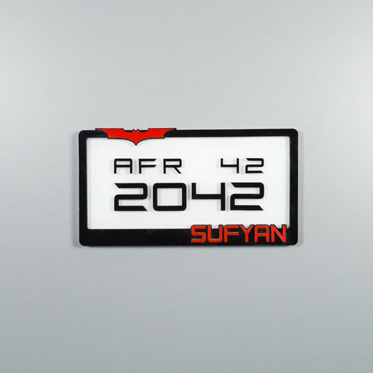 CUSTOM 3D BIKE NUMBER PLATE # 4
