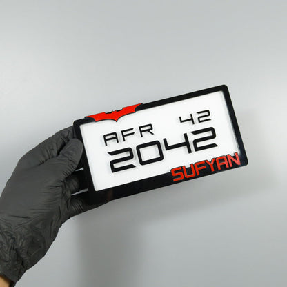 CUSTOM 3D BIKE NUMBER PLATE # 4