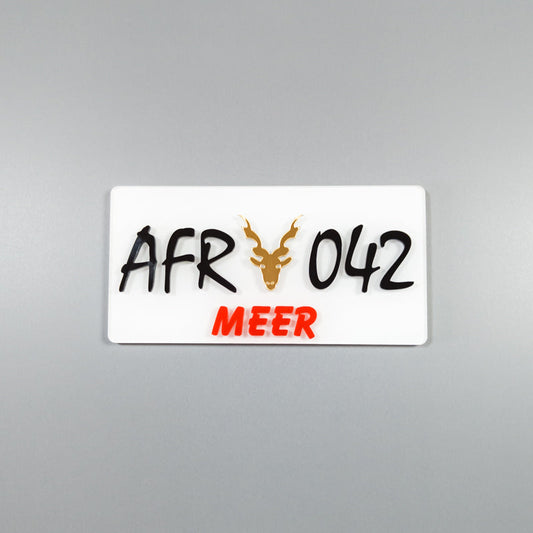 CUSTOM 3D BIKE NUMBER PLATE # 11