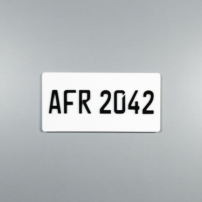 CUSTOM 3D BIKE NUMBER PLATE # 13
